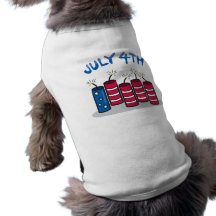 Juli 4th hund t-shirt