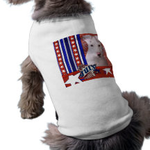 Juli 4th smällare - den Pitbull valpen - Petey T-shirt För Husdjur