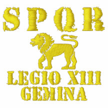 Julius Caesar 13th Geminilegion - Rome Broderade Polo Tröjor