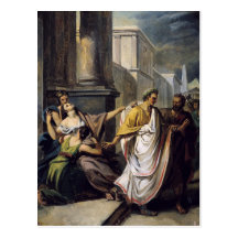 Julius Caesar på hans långt till senaten Vykort