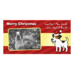JuljackRussell Terrier Skräddarsydda Fotokort