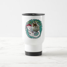 Julkatten ta sig en tupplur kranfotoprydnaden kaffe mugg