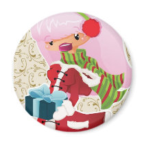 Julkort med Pinky magneter