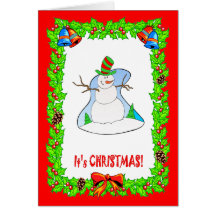, Julkortlyckligsnögubbe