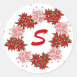JulMonogram/initial klistermärke - SRF