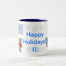 JulMug~Happy helgdagar Kaffe Mugg