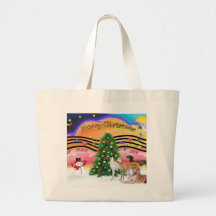 Julmusik 2 - vinthundar (fyra) tote bags