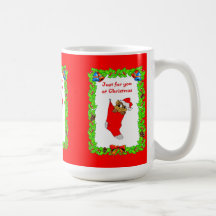 Julönskemål som lagerför kaffe mugg