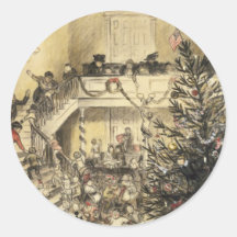 Julparty Klistermärke