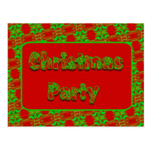 Julparty Vykort