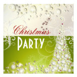 Julpartyinbjudningar, champagne bubblar