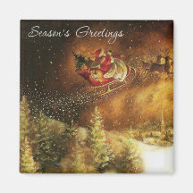 JulSanta magnet - strumpaStuffer Magnet För Kylskåp