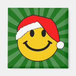 JulSanta smiley face Magneter