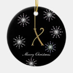 Julsnöflingor för Monogram X Julgranskulor