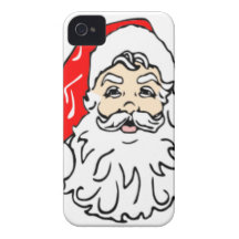 Jultomten i röd hatt iPhone 4 cover