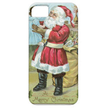 Jultomten och baby iPhone 5 Case-Mate fodral