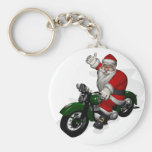 Jultomten på motorbiken nyckelringar