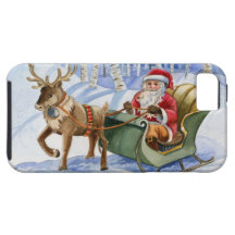 Jultomtenfodralkompis för Cel-telefon iPhone 5 Case-Mate Fodral