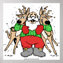 JULTOMTENREDO SOM LEVERERAR GÅVOR POSTERS