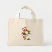 Julvintageflicka Kasse