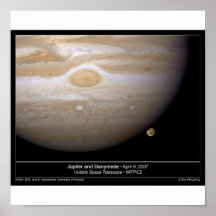 Jupiter och Ganymede Posters