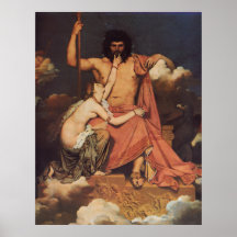 Jupiter och Thetis Affisch