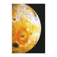 Jupiters Moon Io Kanvasduk Med Gallerikvalitet