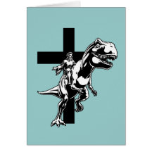 Jurassic Jesus Hälsningskort