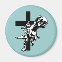 Jurassic Jesus Magneter För Kylskåp