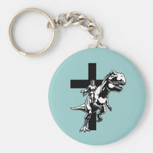 Jurassic Jesus Nyckel Ring