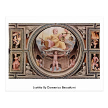Justitia av Domenico Beccafumi Vykort