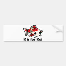 K är för Koi Bildekal