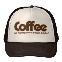 Kaffe är det viktigaste målet av dagen trucker kepsar