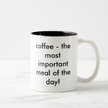kaffe - det viktigaste målet av dagen! mugg