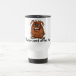 Kaffe för monstertravel mug kaffe muggar