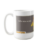 kaffe hjälper mig poopen mugg