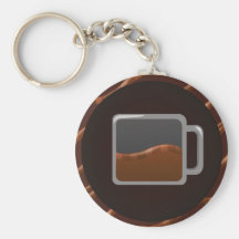 Kaffe Keychain Nyckel Ring