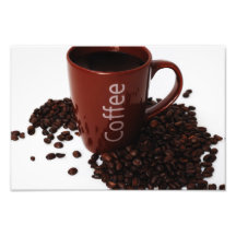 Kaffe rånar på affischen fotontryck