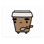 Kaffe & sked vykort