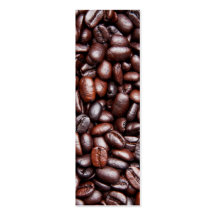 Kaffebönamall - skräddarsy mörka stekbönor visitkort