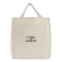 Kaffeknarkare!!! broderade kassar