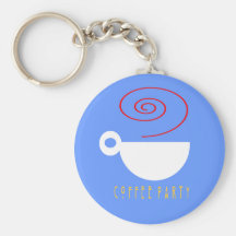 Kaffeparty Keychain Nyckelringar
