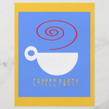 KAFFEPARTYreklamblad Full Färg Flygblad