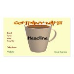 Kaffevisitkort med kalender 2012