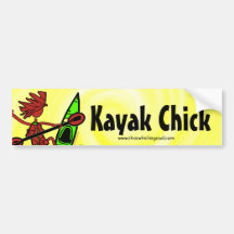 Kajakchickdesigner & saker bildekal