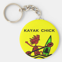 Kajakchickdesigner & saker nyckel ringar