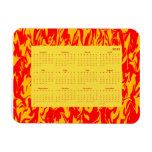 Kalender 2012 virvlar runt rektangel magneter
