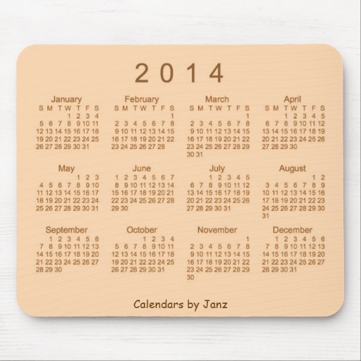 Kalender 2014 musmattor