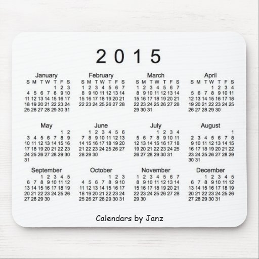 Kalender 2015 mus matta
