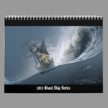 Kalender för vägg för 2013 spökefraktserie almanackor